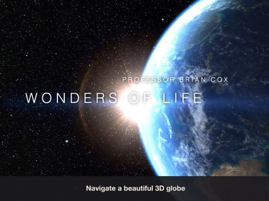 Brian Cox's Wonders of Life iPad app afbeelding 1