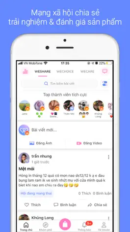 Game screenshot WECARE Hỏi đáp Review Mua sắm apk