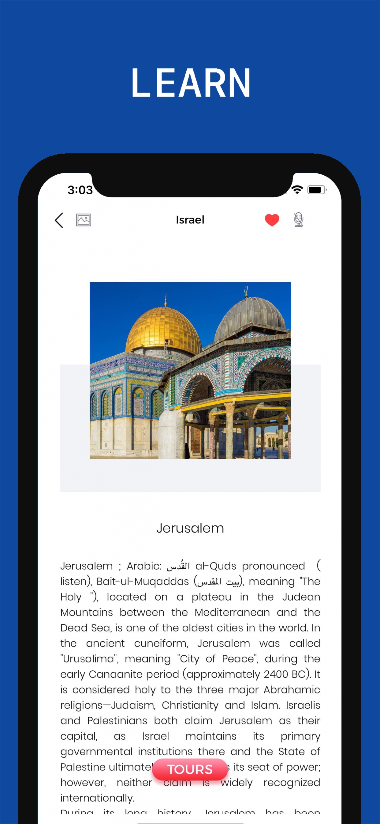 Israel Travel Guide .