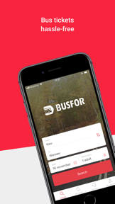 BUSFOR – bus tickets screenshot