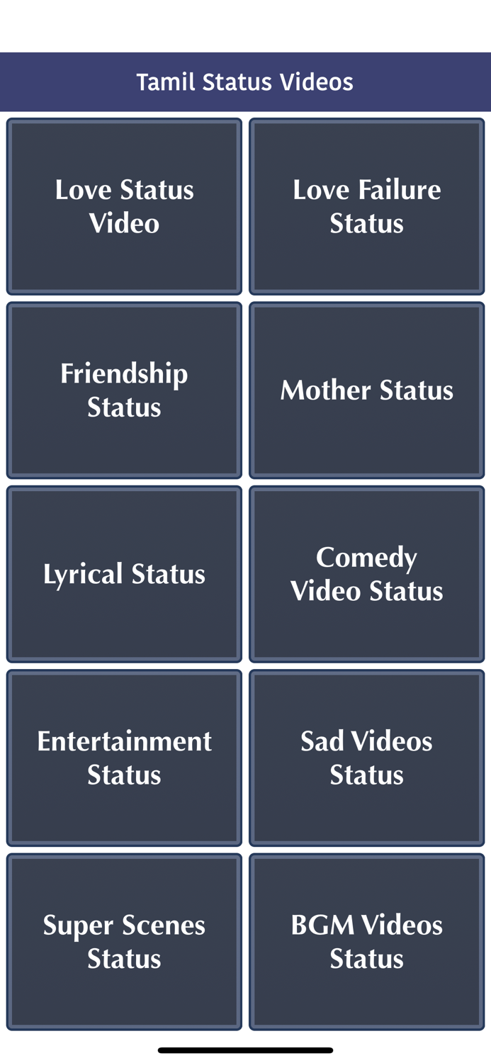 Status Videos - Tamil