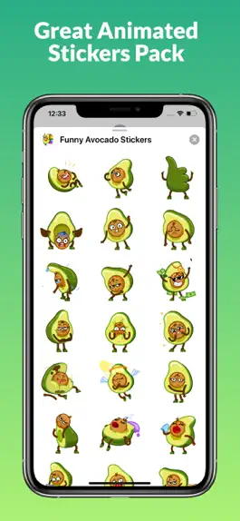 Game screenshot Funny Avocado Animated Sticker hack