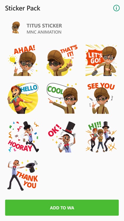 Titus Sticker for Messenger