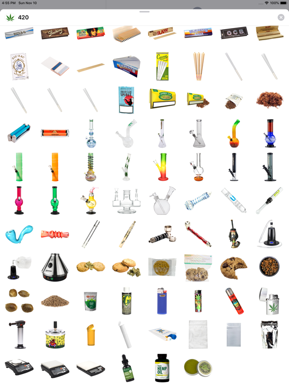 420 Leafs Stickers iPad screenshot 2 - Stickers app