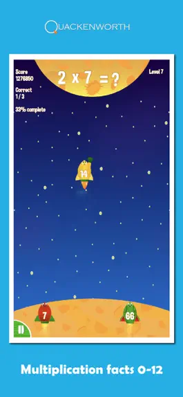 Game screenshot Fruit Rockets Multiplication apk