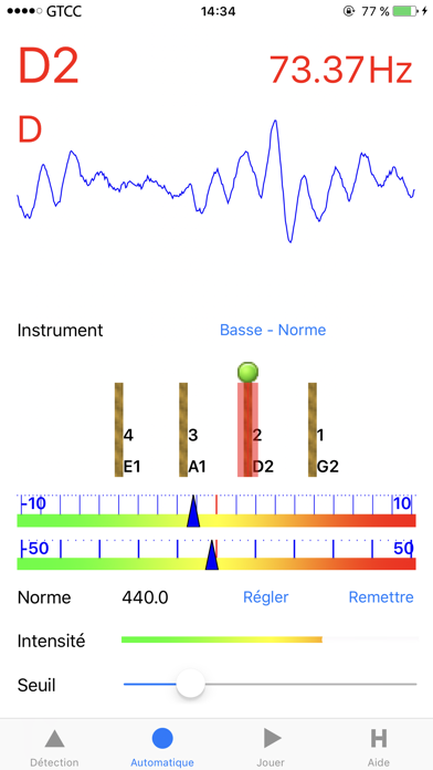 Screenshot #2 pour Accurate Tuner de Basse