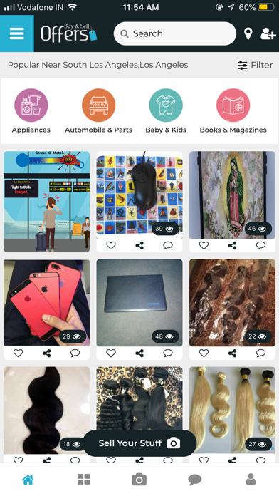 Buy and Sell Offers Screenshot