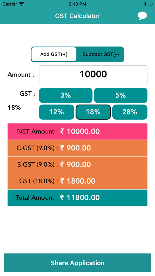 #4. GST Calculator - India (iOS) 由: Vishal Patel
