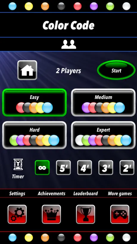 Color Code - 2 Player Games