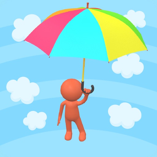 Umbrella Man 3D icon