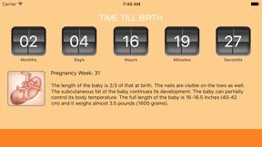 WomanLog Pregnancy Calendar screenshot