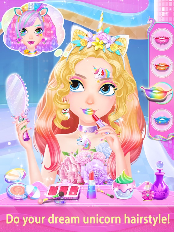 Screenshot #6 pour Unicorn Fantasy Hair Salon