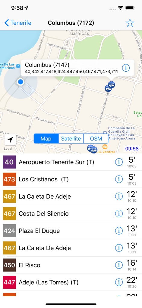 Teneriffa Bus App