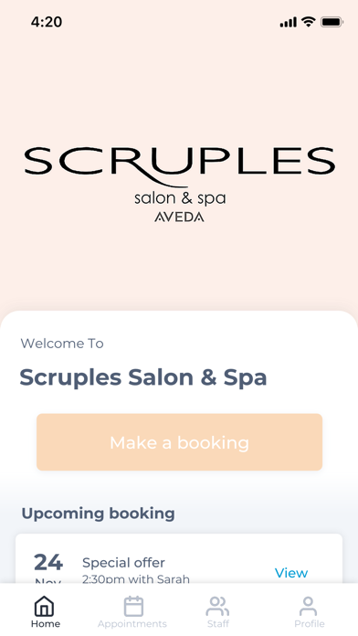 Screenshot #1 pour Scruples Salon & Spa