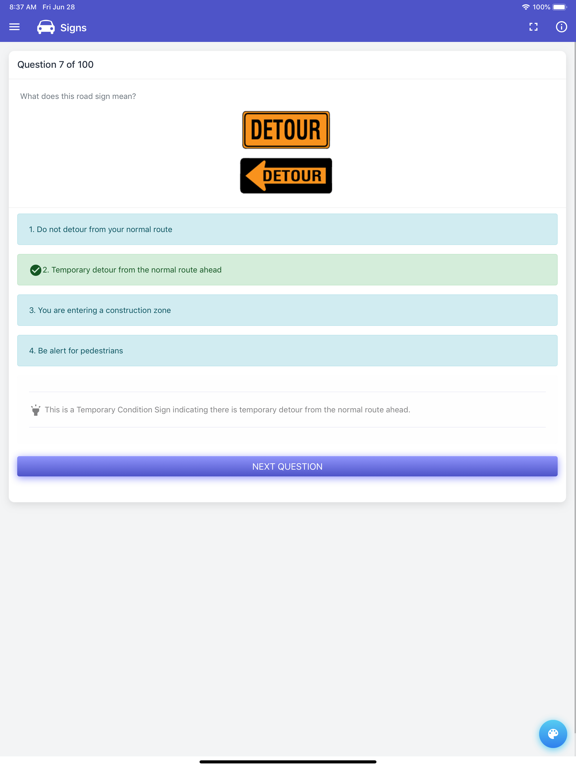 Minnesota DVS Practice Test iPad screenshot