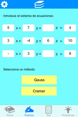 Game screenshot Sist. ecuaciones 3 incógnitas apk