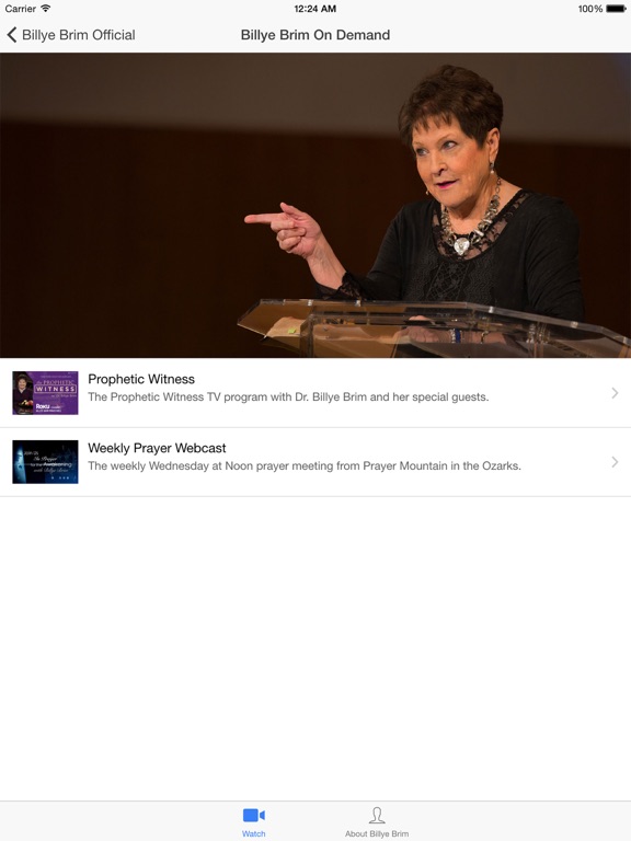 Billye Brim Official iPad screenshot 3 - Lifestyle app