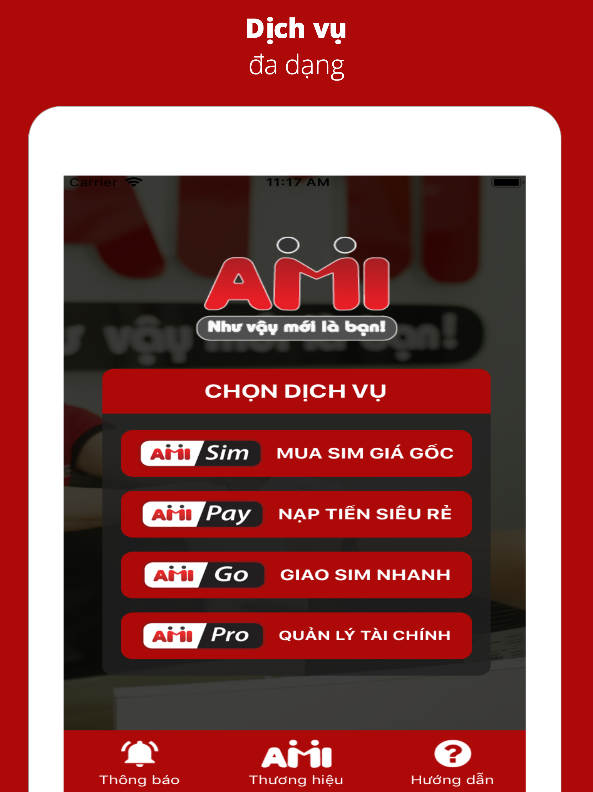 AMI - Công cụ của THỢ SIM