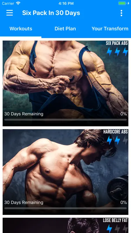 Six Pack in 30 Days -With Diet screenshot 2 of 9
