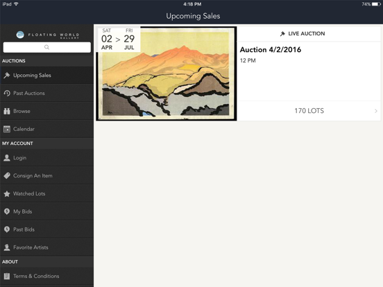 Screenshot #4 pour Floating World Auctions