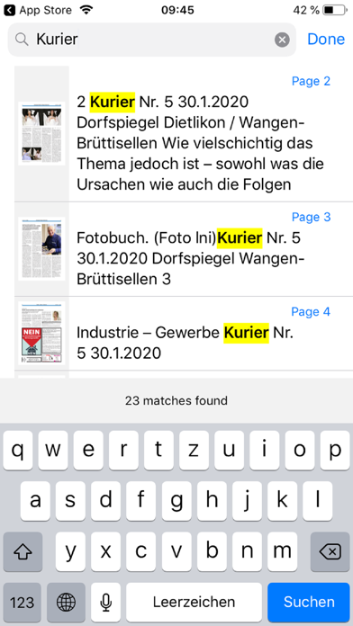 Kurier Gemeindezeitung Screenshot