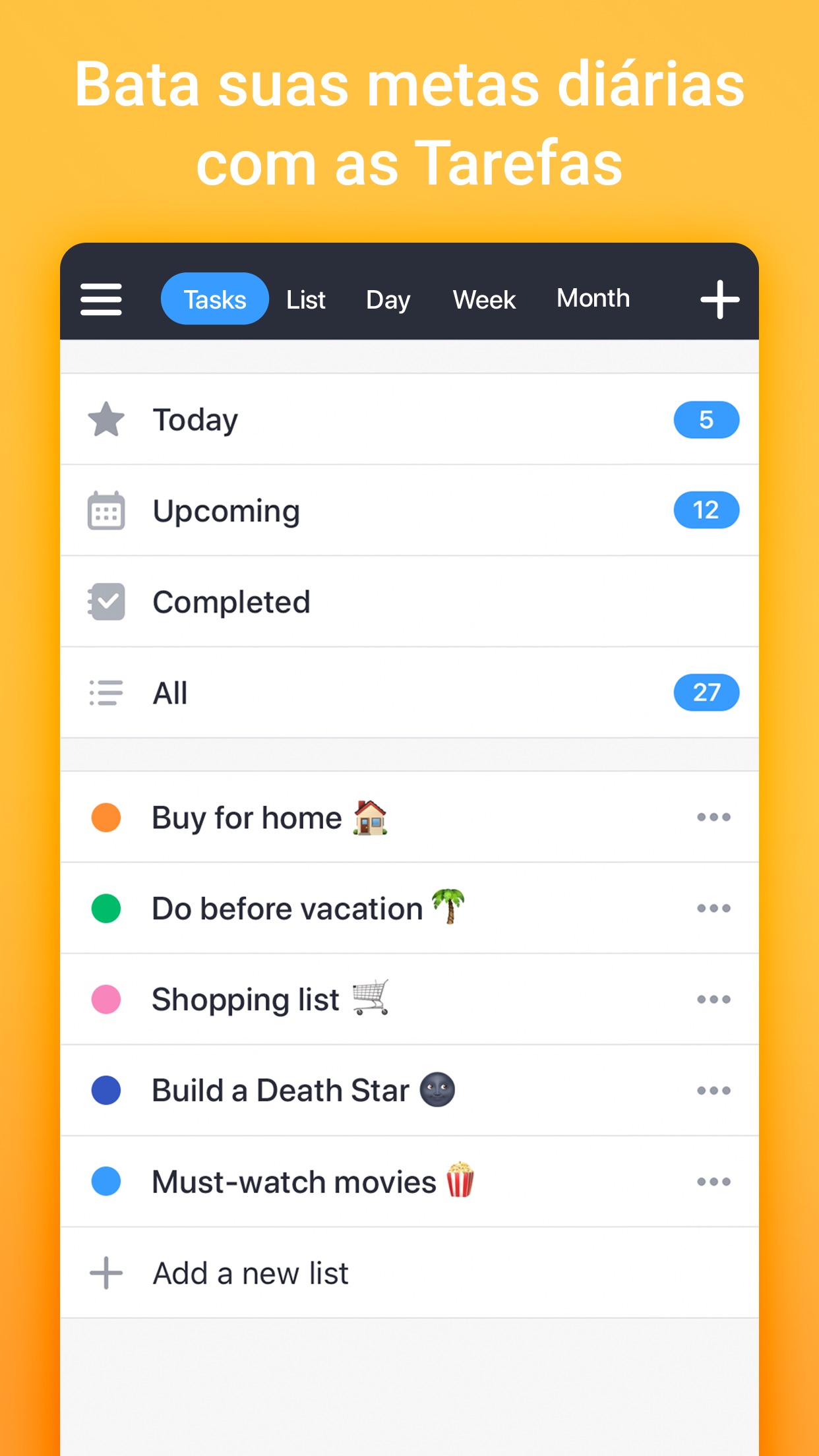 Screenshot do app Calendars 5 da Readdle
