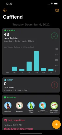 Game screenshot Caffiend - Caffeine Tracker apk