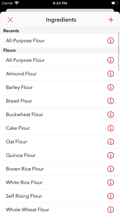 Cake - ingredient conversion Screenshot