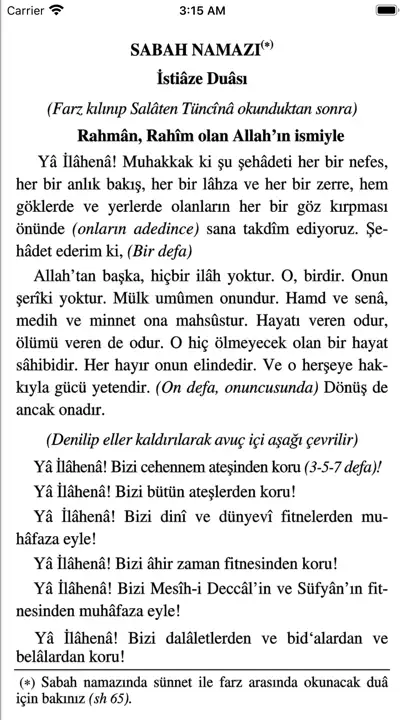 Namaz Tesbihatı iPhone Ekran Görüntüsü 5