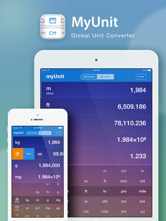 Screenshot #4 pour myUnit · Global Unit Converter