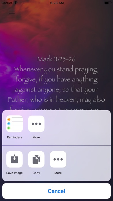 Daily Bible Affirmations Screenshot