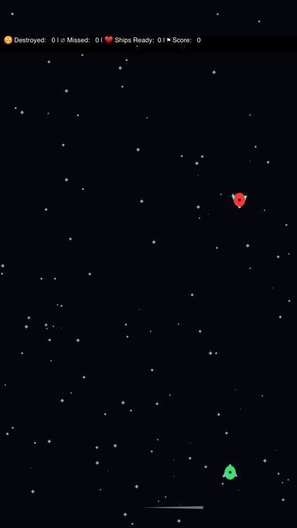 Hit the enemy spaceship