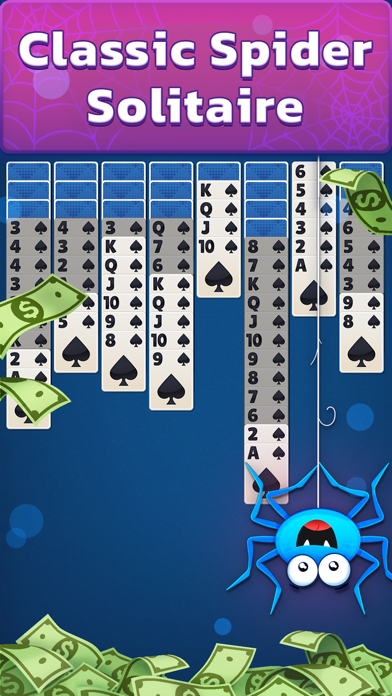 Spider Solitaire: Cash Games Screenshot