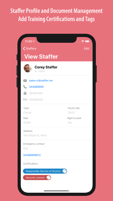 Staffer Screenshot