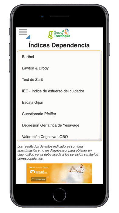 Screenshot #1 pour Indices Dependencia