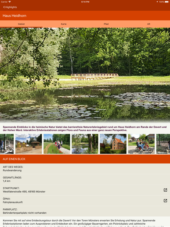 wegbar iPad screenshot
