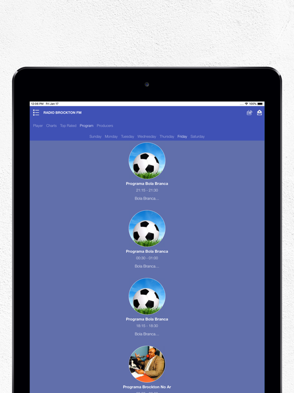 RADIO BROCKTON FM iPad screenshot 8 - Entertainment app