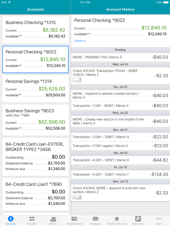 Screenshot #4 pour Park Side CU Mobile Banking