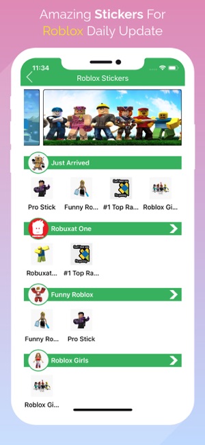 Stickers For Roblox Robux On The App Store - how to give robux to friends on ipad