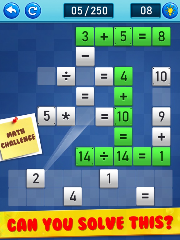 Screenshot #5 pour Math cross puzzle - Brain out