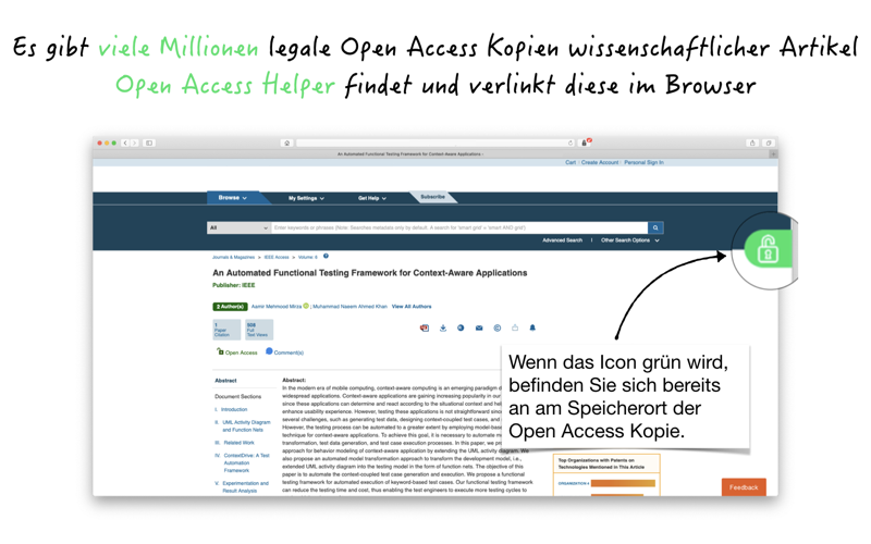 Open Access Helper screenshot 2
