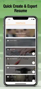 Resume Manager : CV Maker screenshot #2 for iPhone