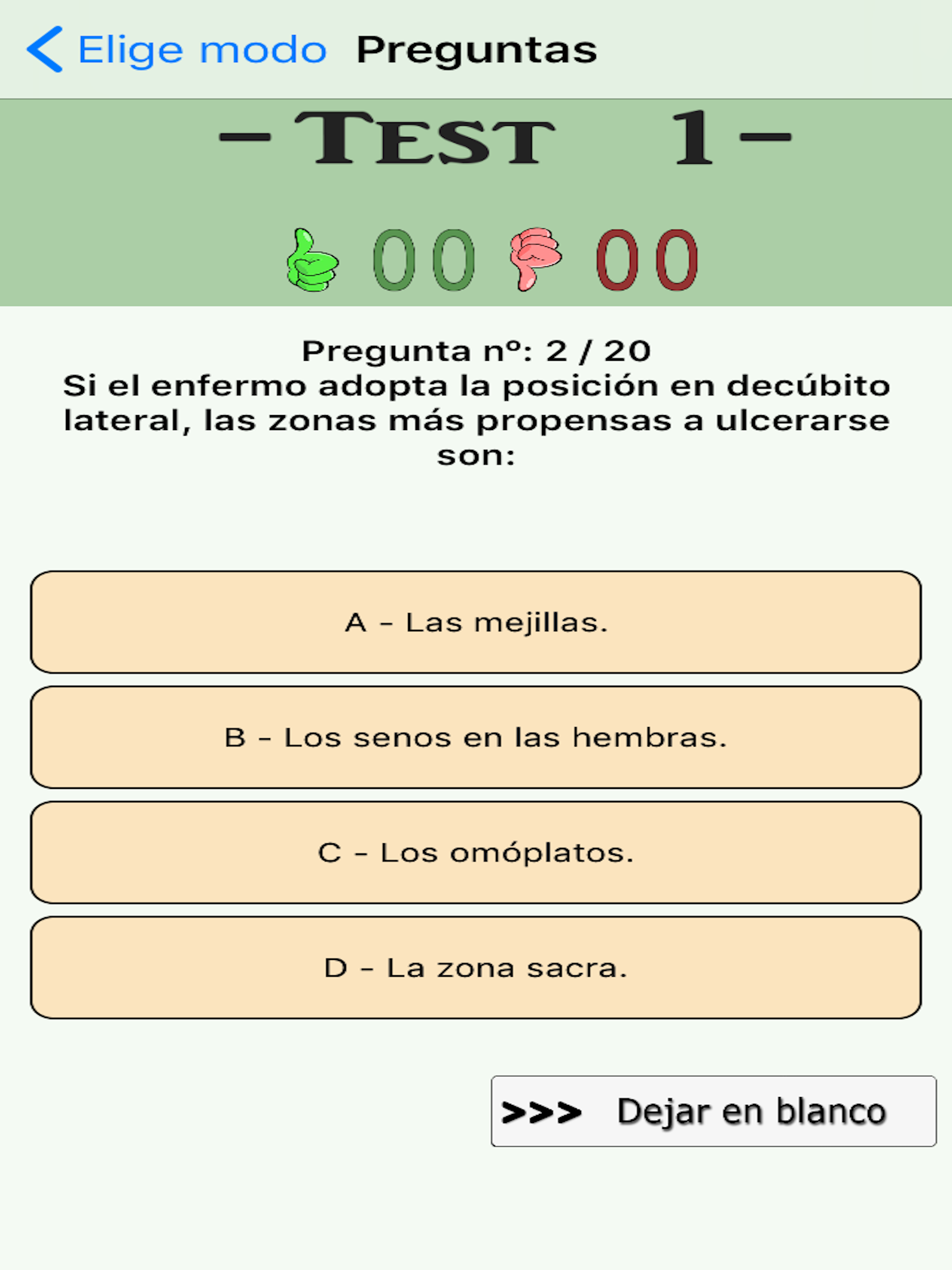 TestOpos Auxiliar Enfermería