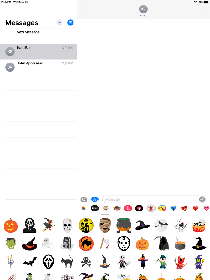 Halloween BOO Scary Stickers