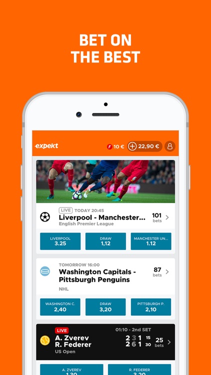 Expekt Live Sport Betting