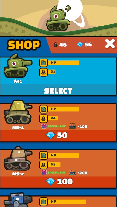 Screenshot #2 pour Mini Tank Hero