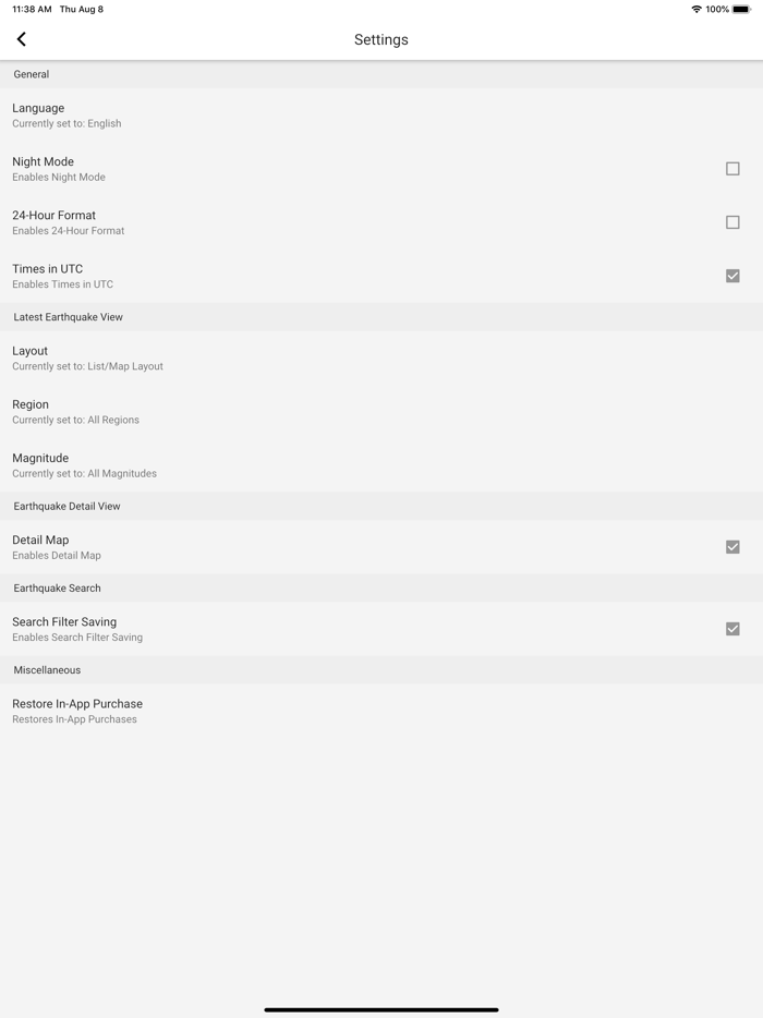 Seismos Earthquake Monitoring