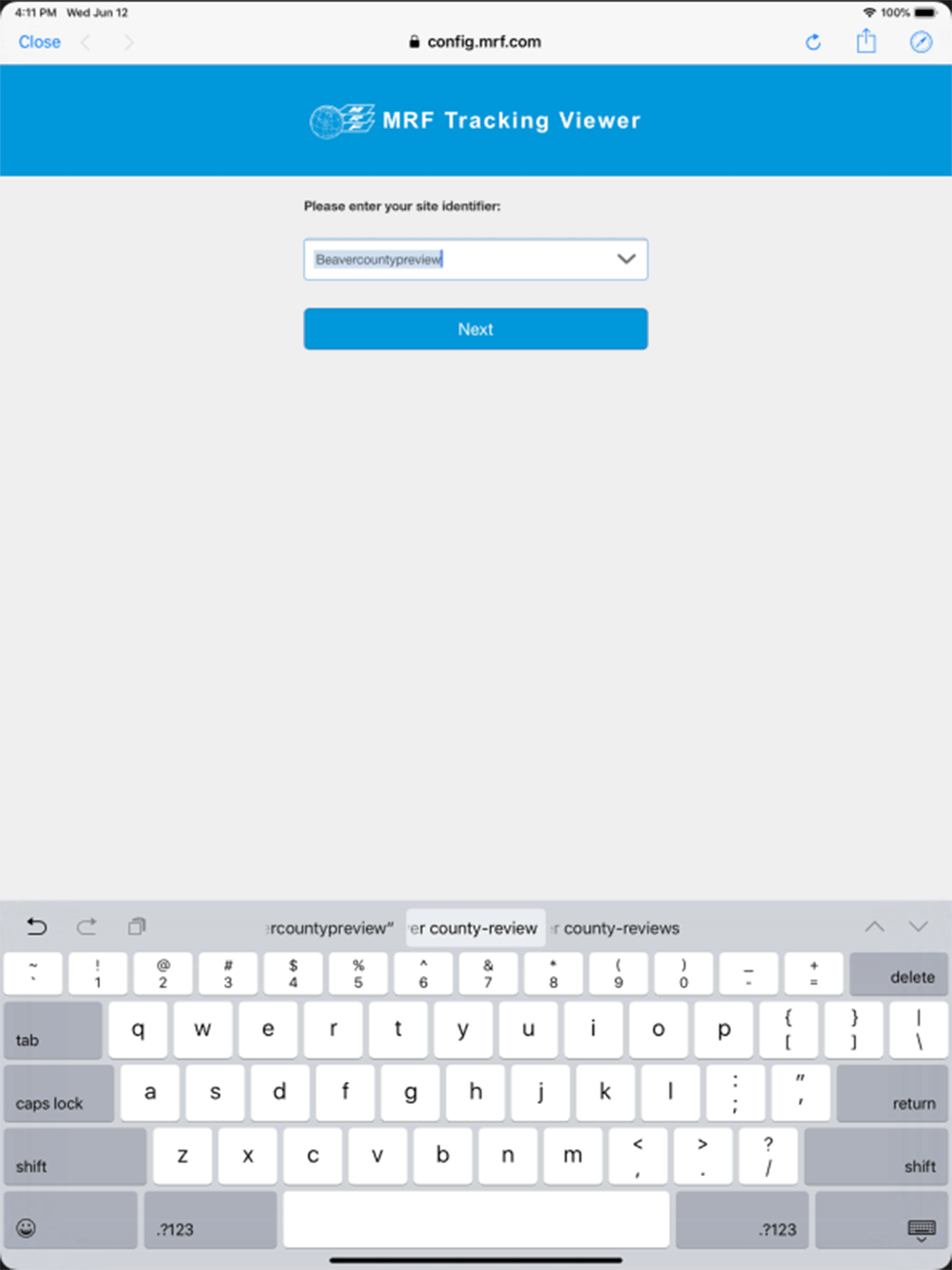 MRF Tracking Viewer
