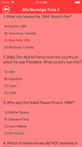 1980s Nostalgia Trivia screenshot 4