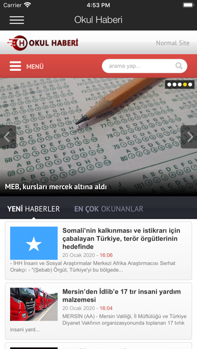 Screenshot #1 pour Okul Haberi